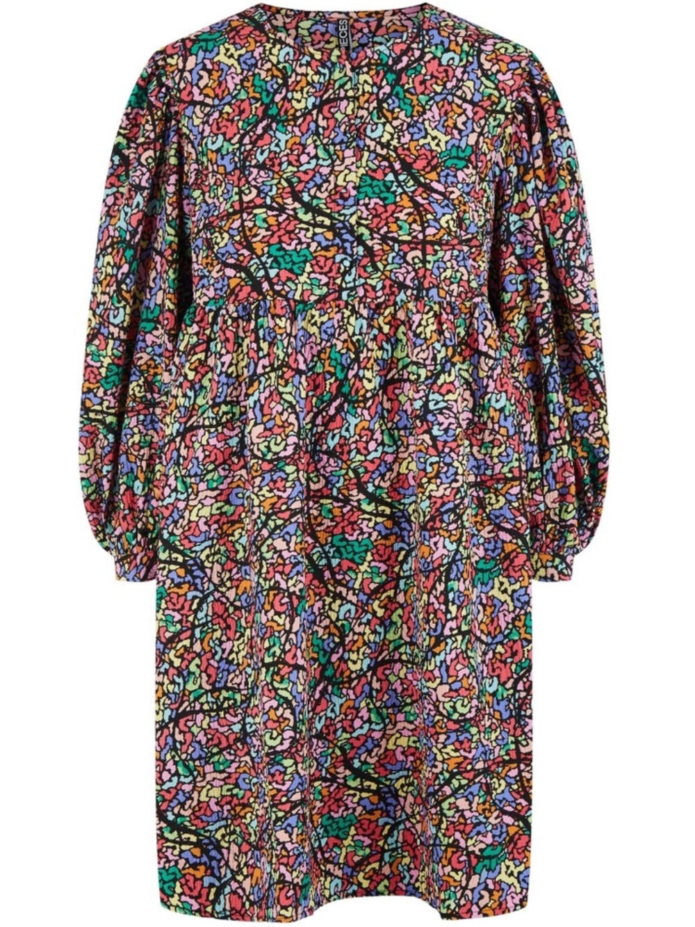 PIECES WOMEN'S DRESS PCFORIA - FRUIT DOVE ABSTRACT Size M
